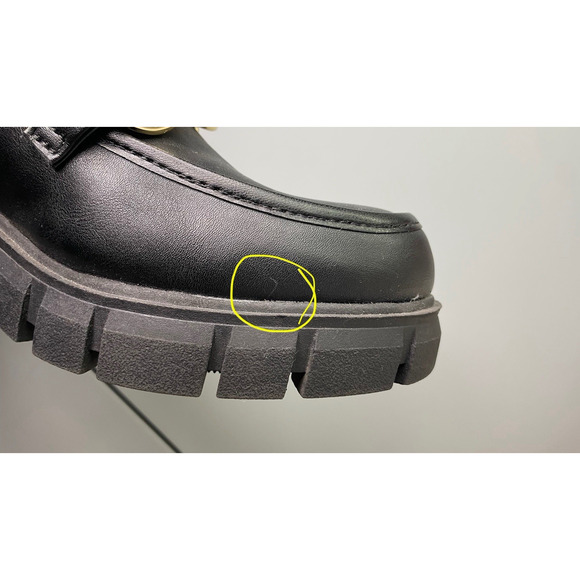 Steve Madden Y2K Chunky Loafers Chainlink Platform Lug Sole Heel Dark Goth Sz 10 - Picture 12 of 12